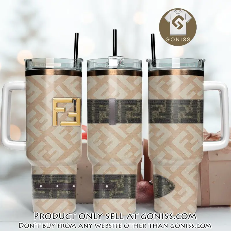 Fendi logo 40oz stanley tumbler fendi stanley tumbler ktb1067 gn1038052